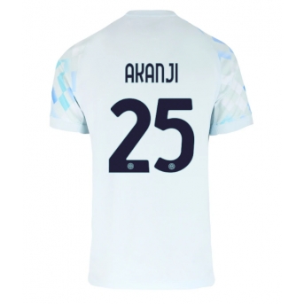 Inter Milan Manuel Akanji #25 Maglia Gara Trasferta Repliche 2025-26 Maniche Corte